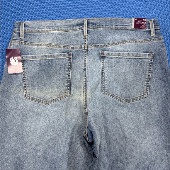 Gloria Vanderbilt NWT Amanda Wide Leg Crop Jeans - Picture 9 of 13
